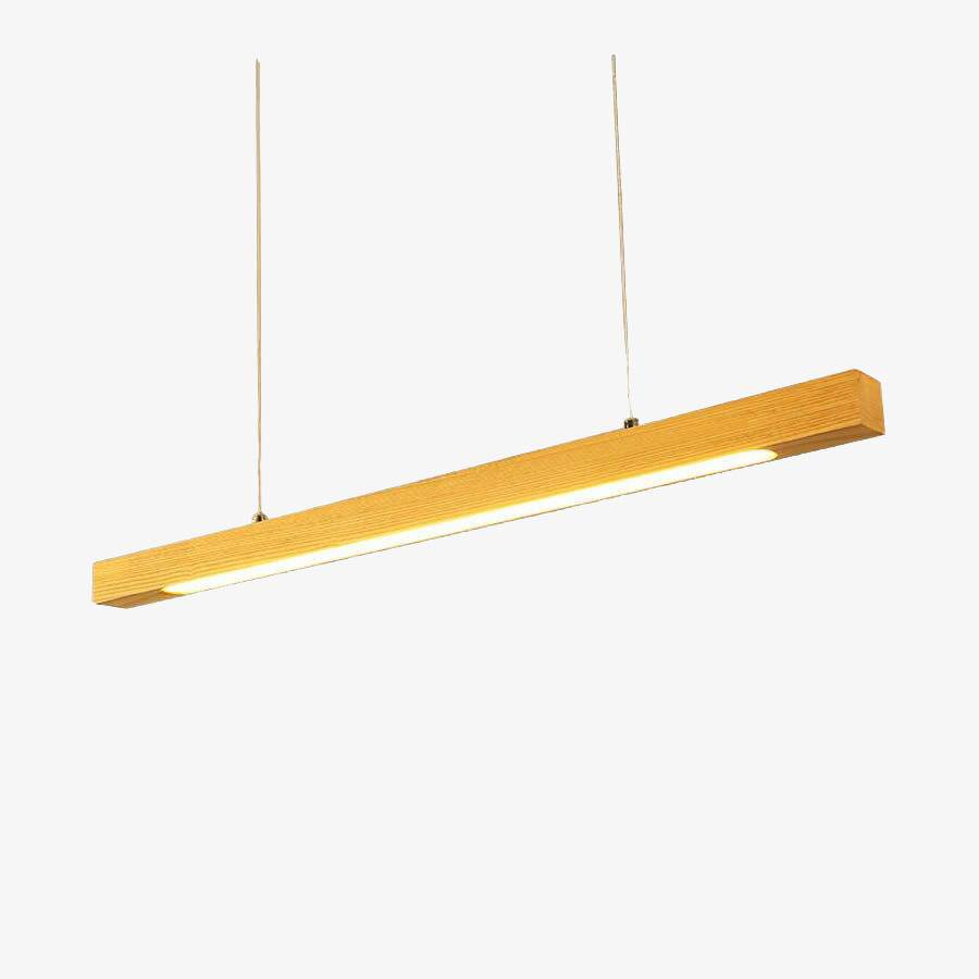 Modern and elegant wooden chandelier
