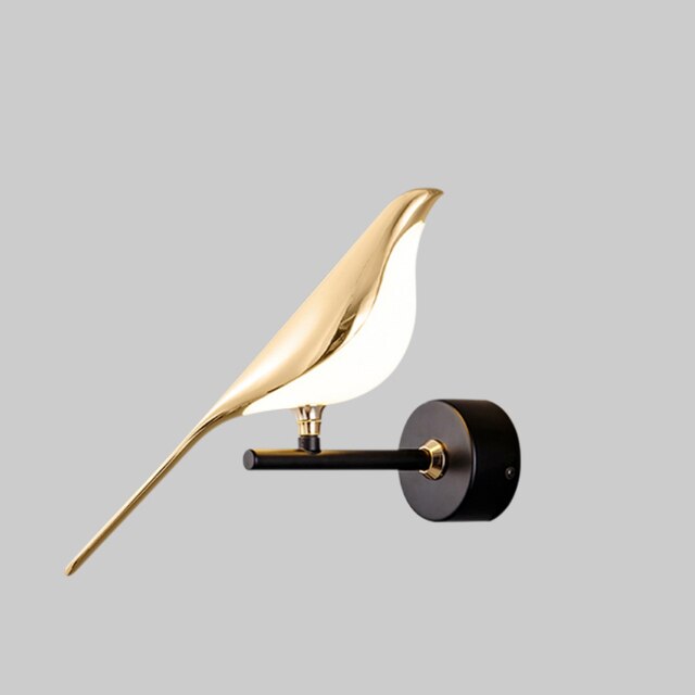 Applique murale moderne LED en forme d'oiseau