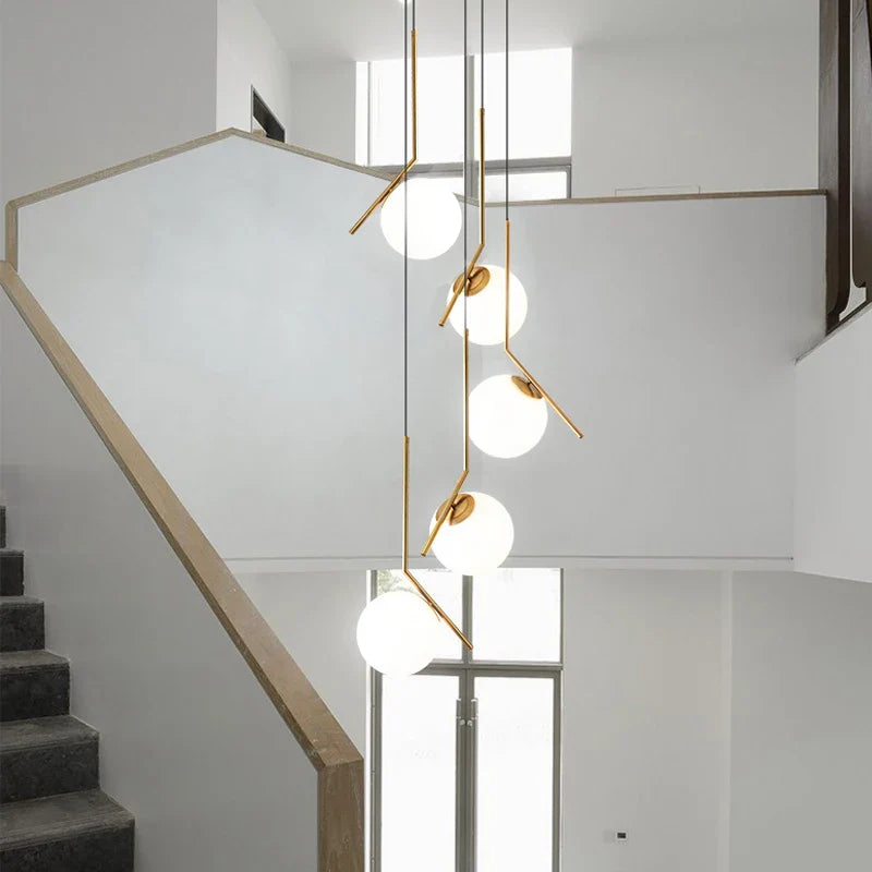 Nordic Modern Glass Chandelier for Home Decoration