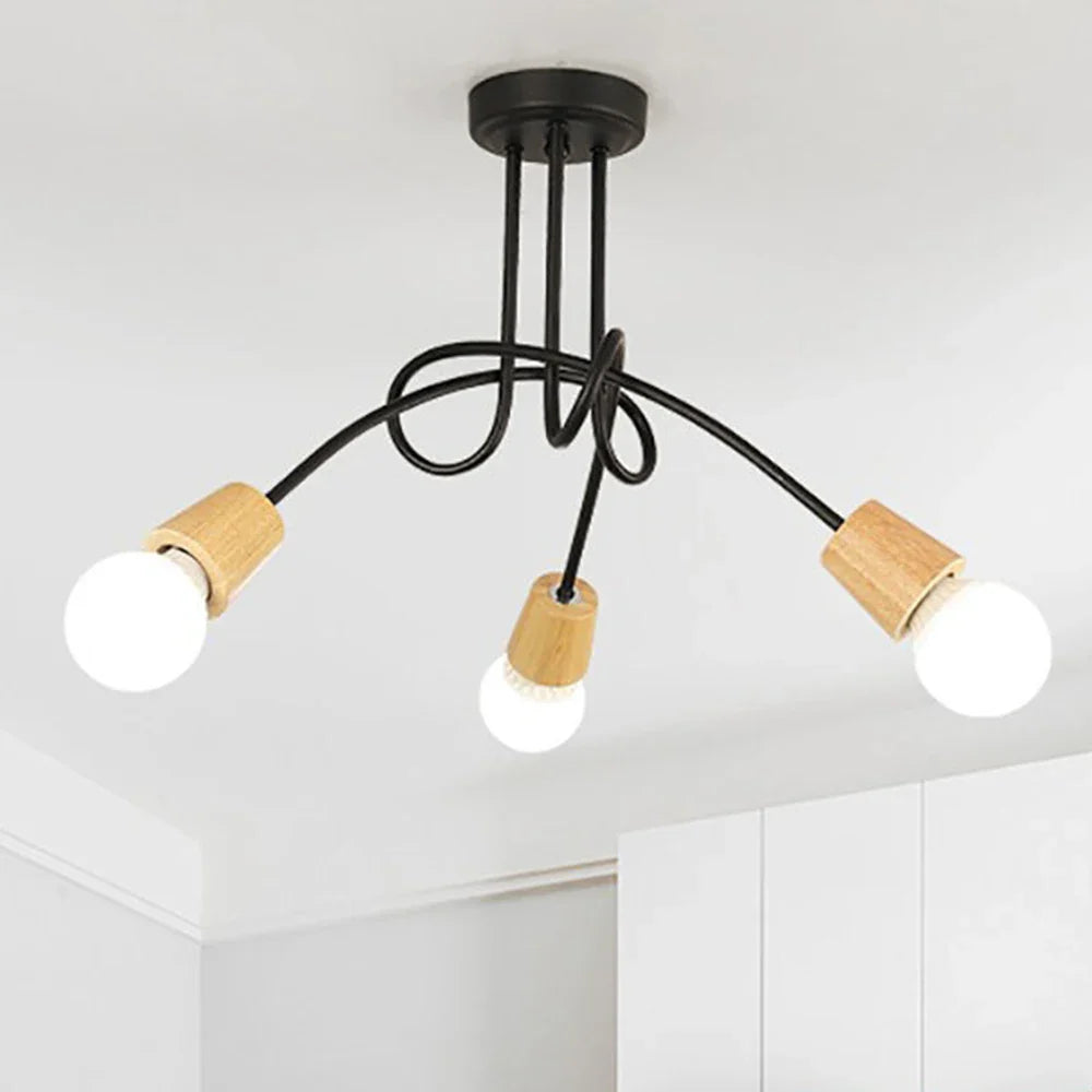 Vintage iron modern design chandelier