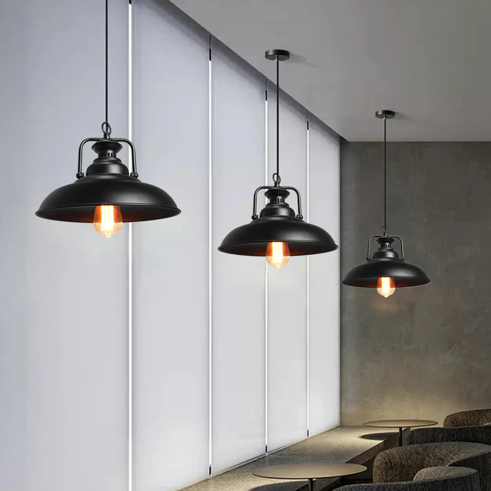 Vintage design metal loft pendant lamp