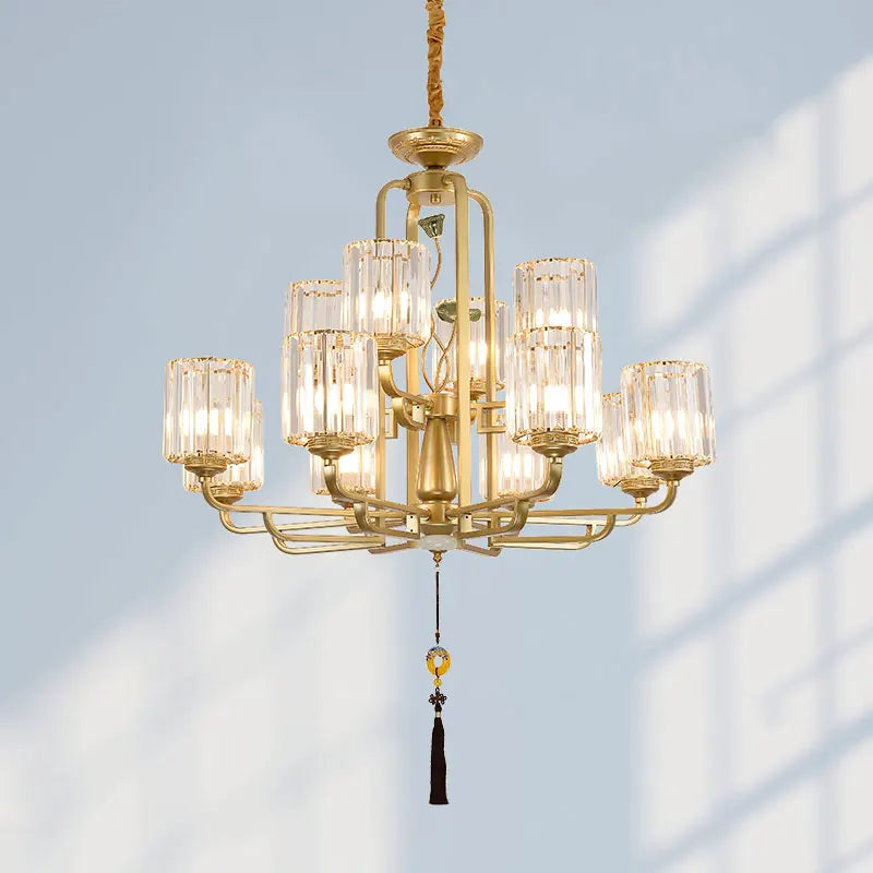 Modern glass chandelier for elegant interior decoration