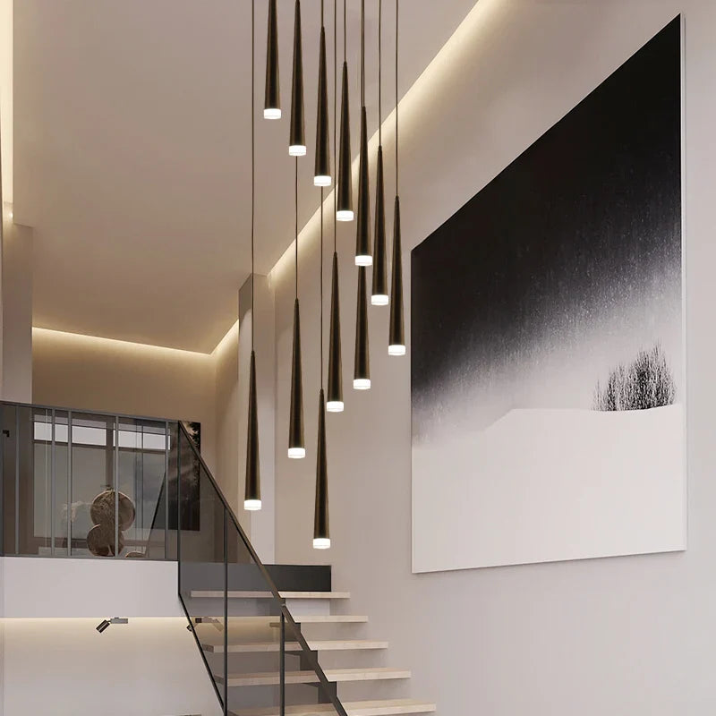 Elegant modern bright designer chandelier