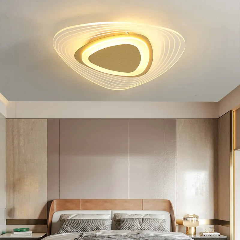 Designer remote-controlled LED chandelier for living room
