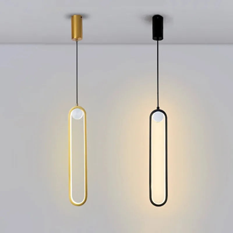Chic minimalist bright chandelier