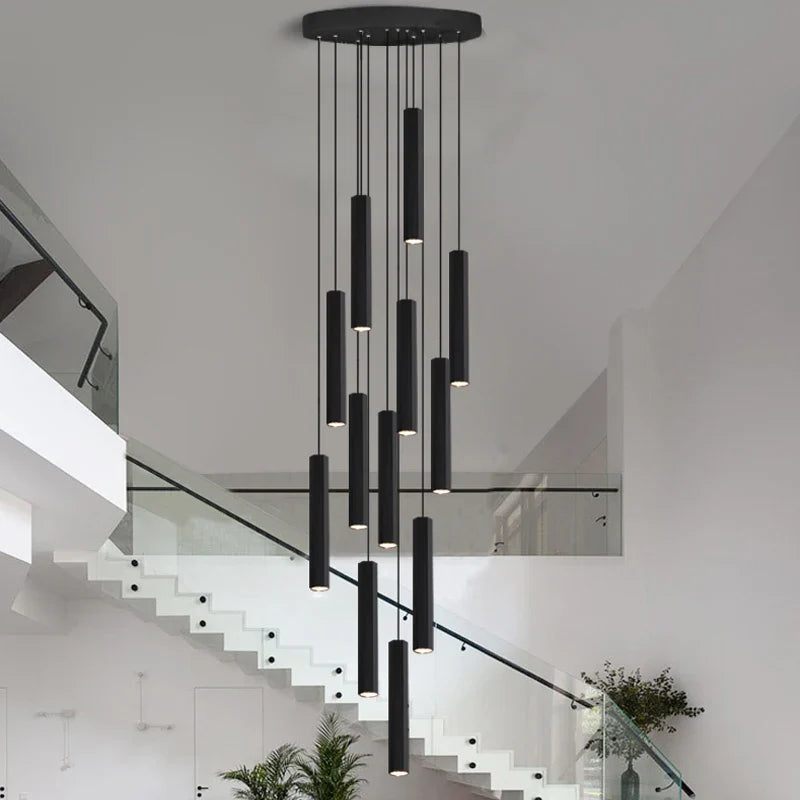 modern vintage LED chandelier for an elegant and warm interior