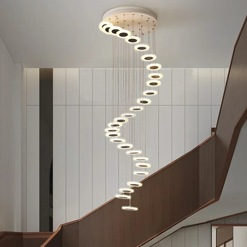acrylic chandelier for stairs and decorative spaces