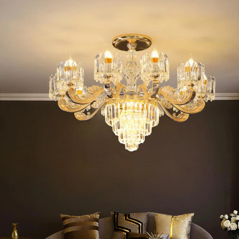 Crystal chandelier lighting for an elegant and refined interior