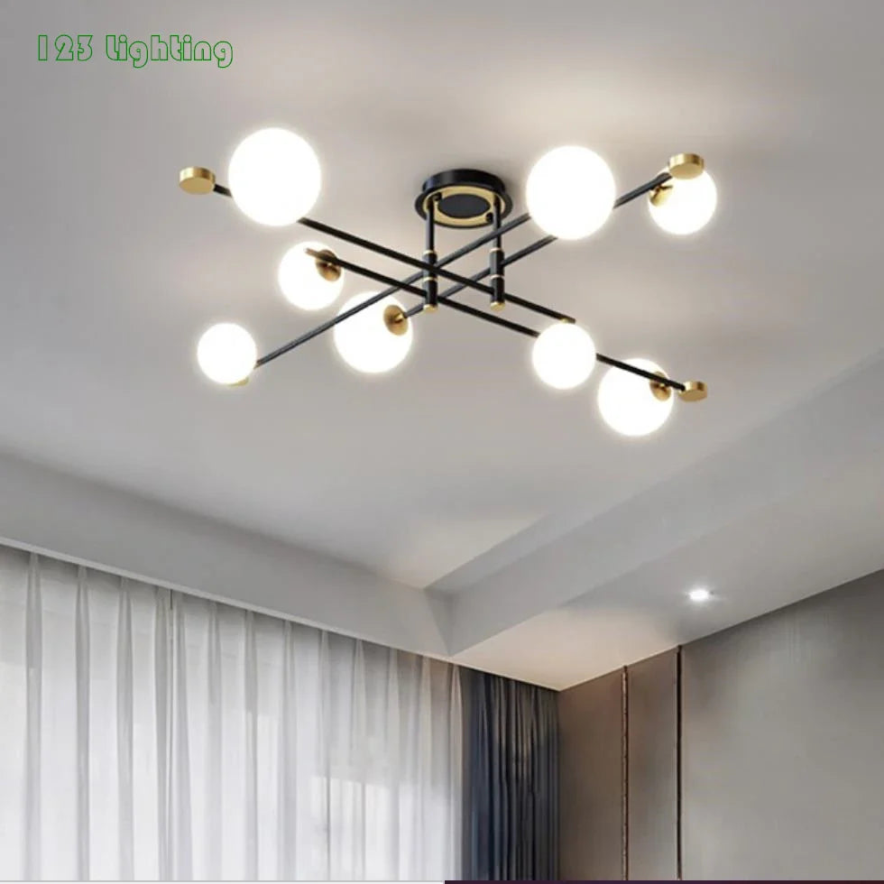 minimalist LED chandeliers for modern interior lighting