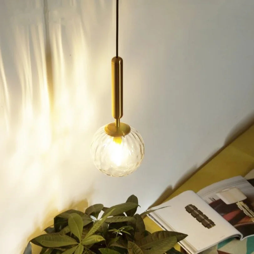Modern glass chandelier for bar and restaurant LED