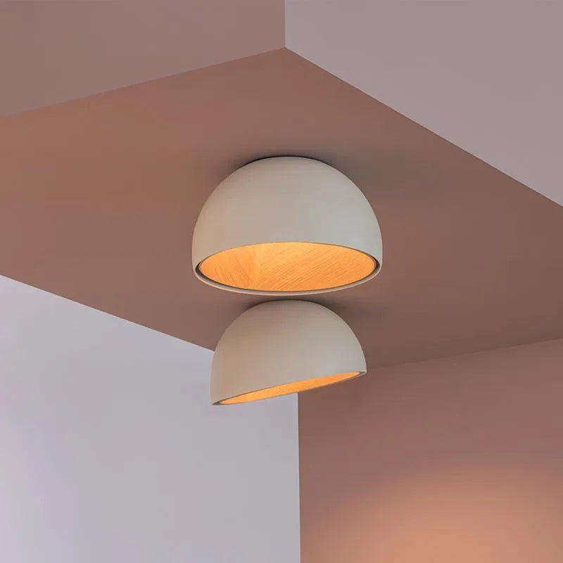 Elegant modern wooden LED pendant light