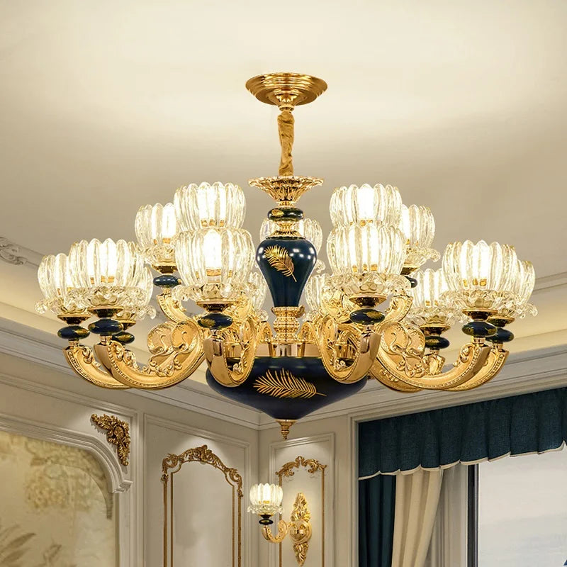 Elegant ceramic glass design chandelier