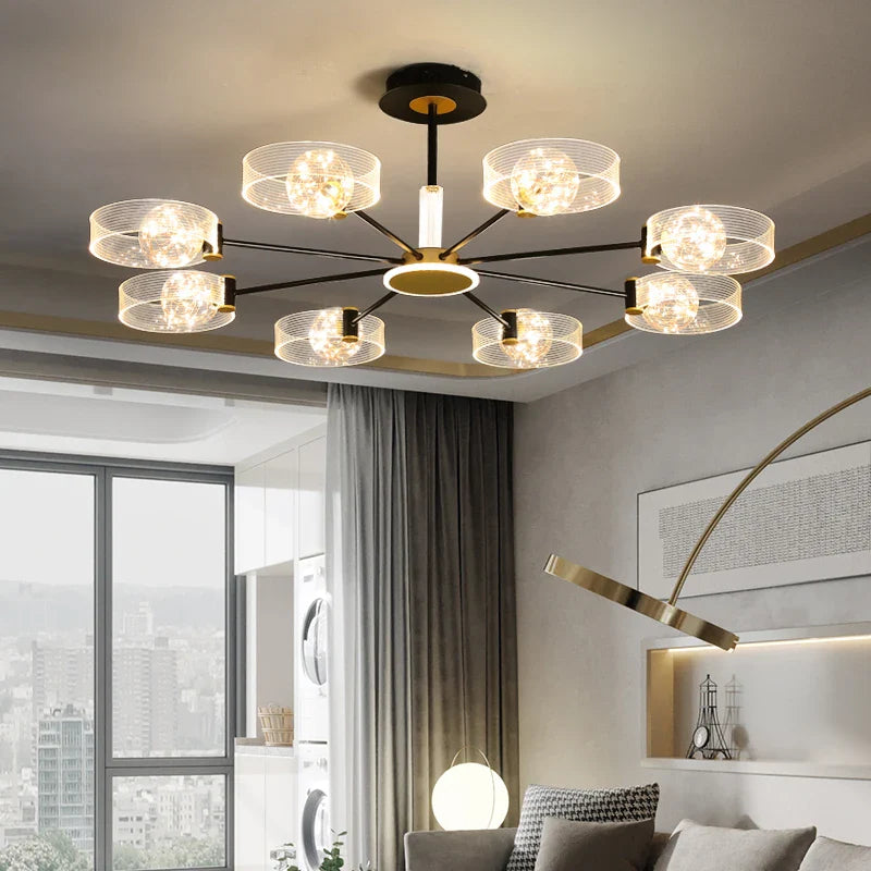 Modern LED chandelier chic bright