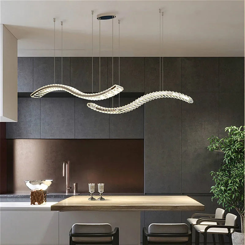 Elegant modern architectural design chandelier