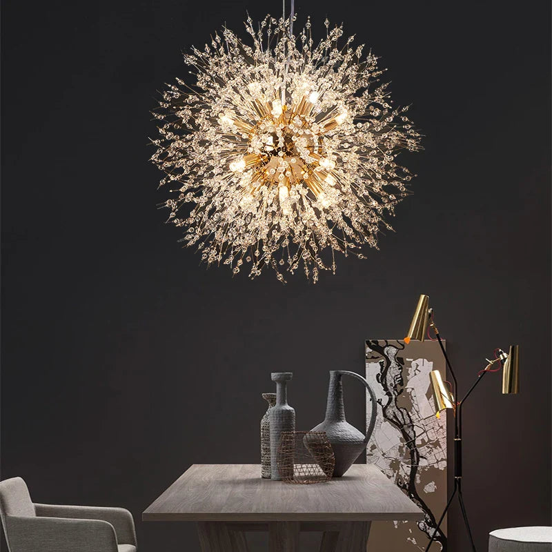 Modern Crystal Chandelier Elegant Indoor Decorative Lighting