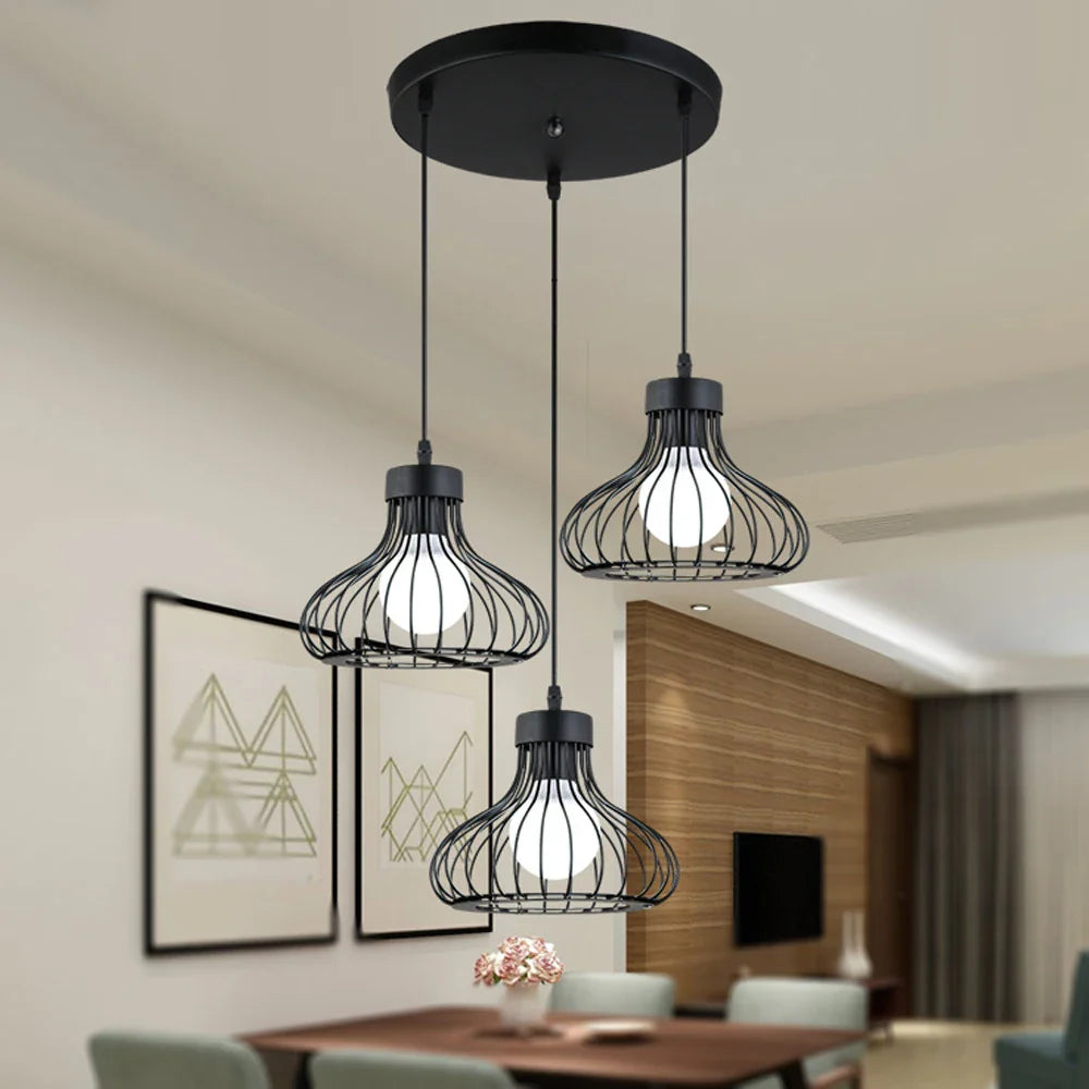 Modern Scandinavian white wood chandelier