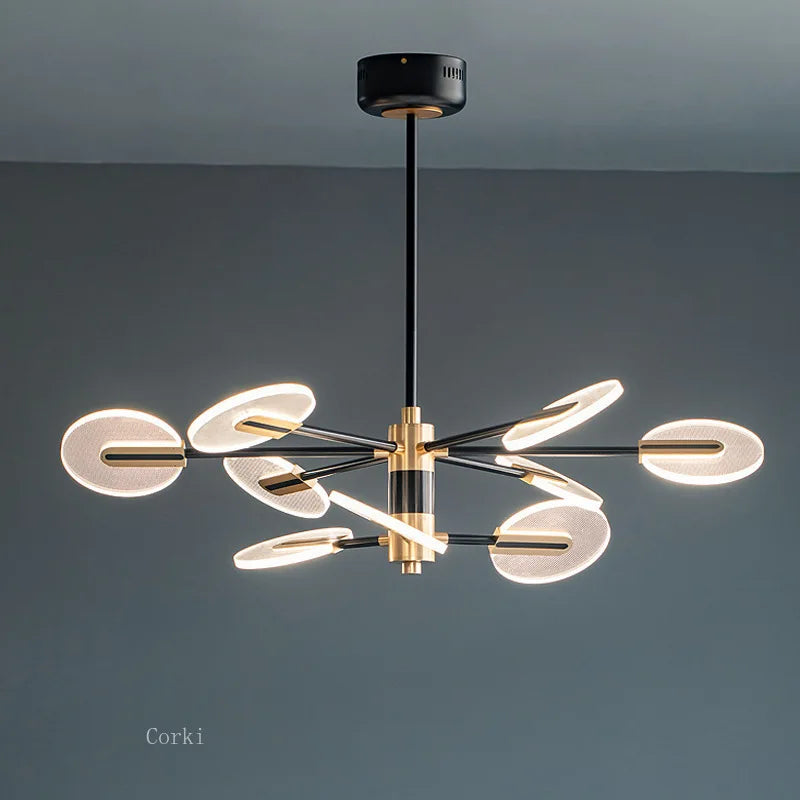 Modern acrylic Nordic design chandelier for elegant decoration