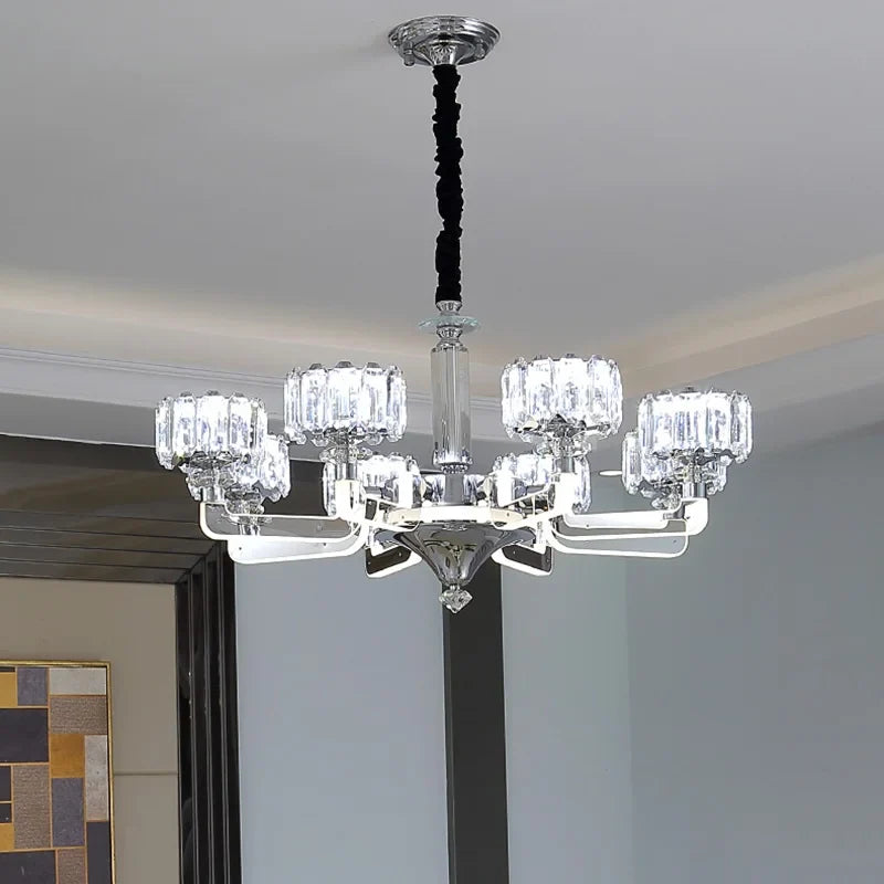 luxury modern crystal chandelier for elegant interior decor