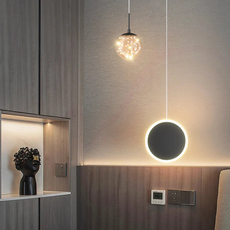 Modern minimalist Nordic style double-head chandelier