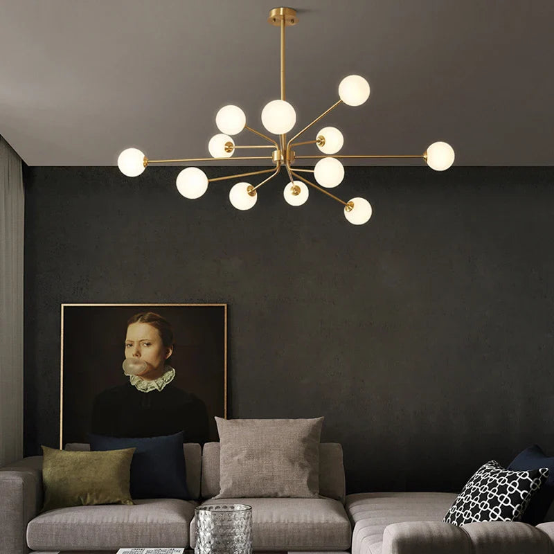 decorative copper chandelier for a Nordic interior