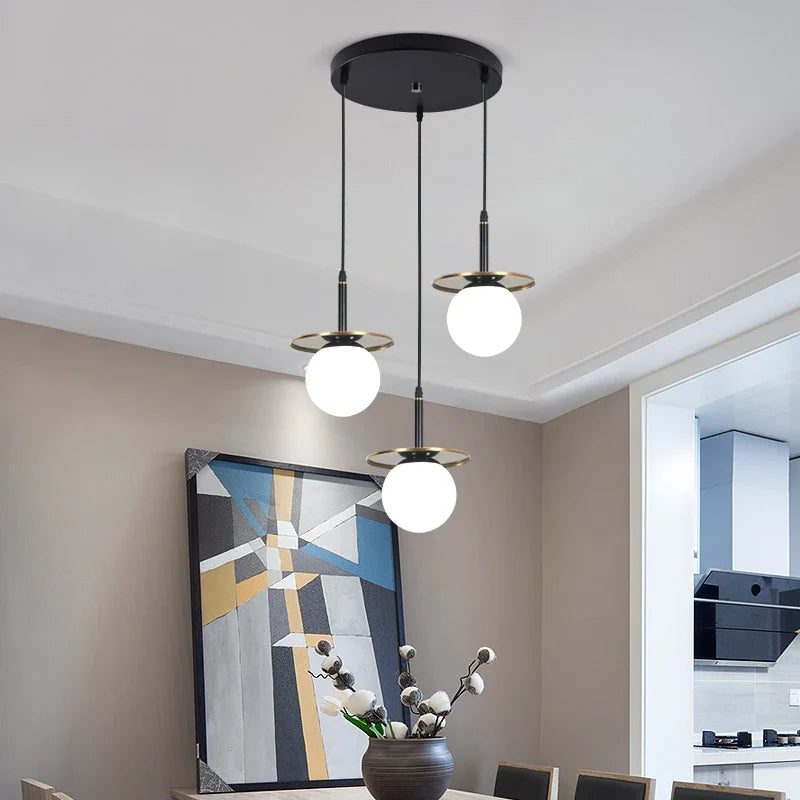 Chic Scandinavian Glass Chandelier