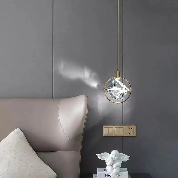 Creative Postmodern Nordic Luxury Crystal LED Chandelier Bar