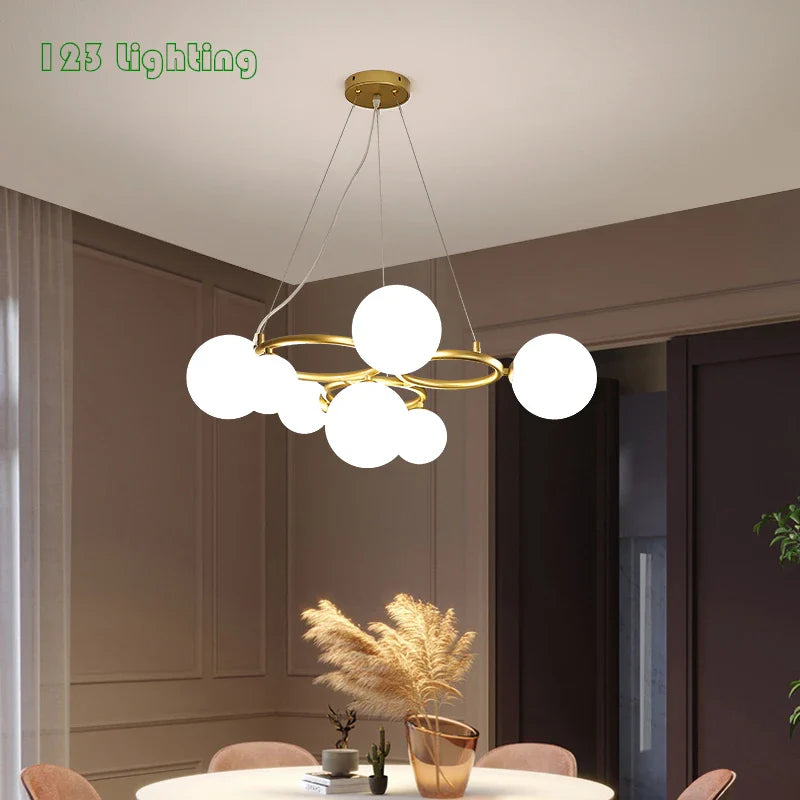 Nordic bubble chandelier for home decor