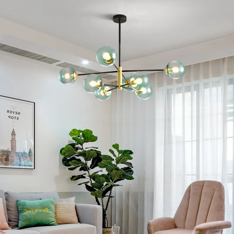 Nordic transparent chandelier elegant design
