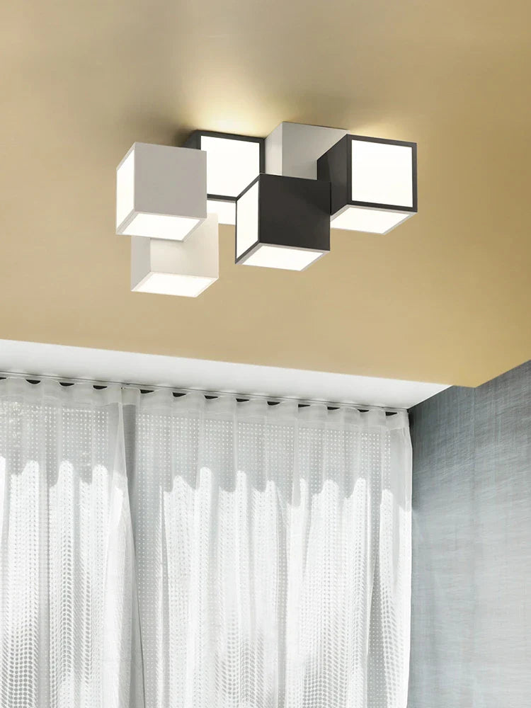 Creative Square Ceiling Light Modern LED Lights Simple Decoration Chandelier Fixture