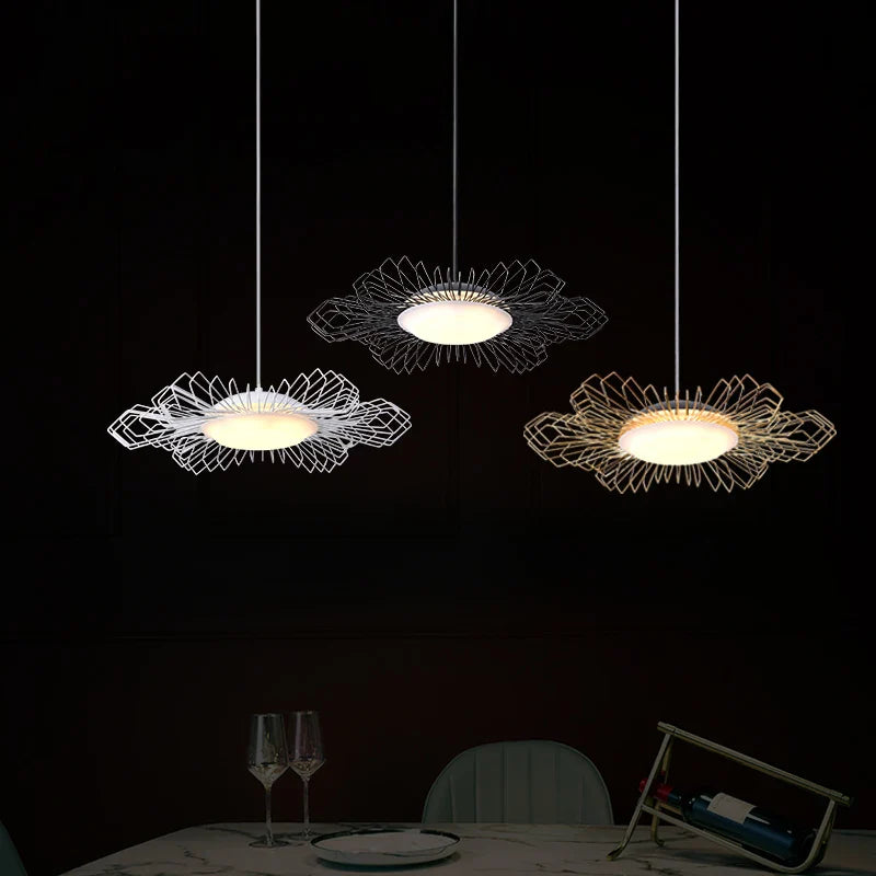Minimalist Scandinavian Iron Chandelier