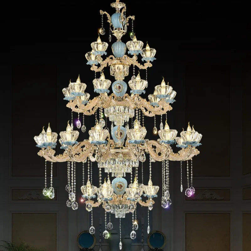 Modern crystal chandelier for elegant and refined lighting