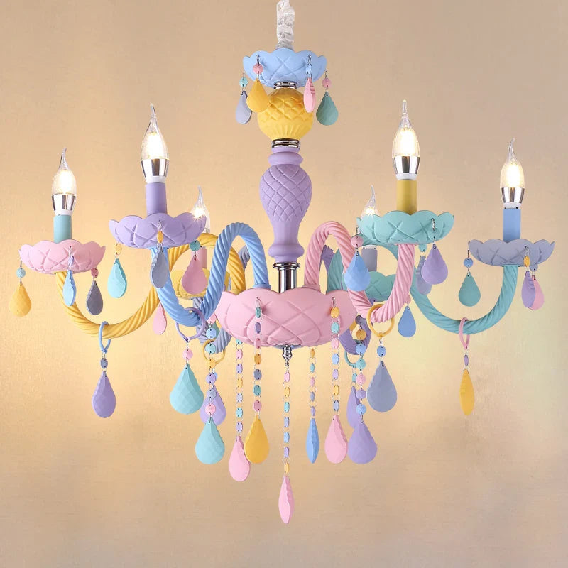 Macaron Kawaii LED Rainbow Chandelier for Children