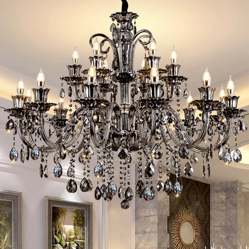 modern crystal chandelier for elegant ambient lighting