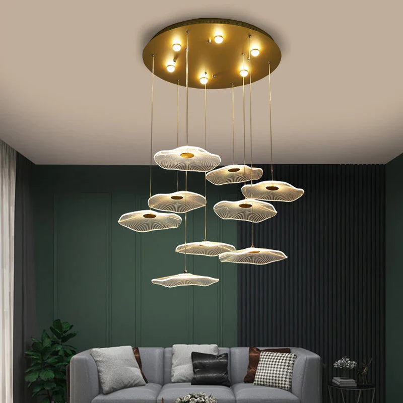 Nordic acrylic creative design chandelier for elegant spaces