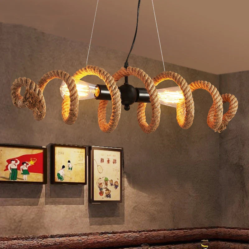 Vintage industrial loft chandelier