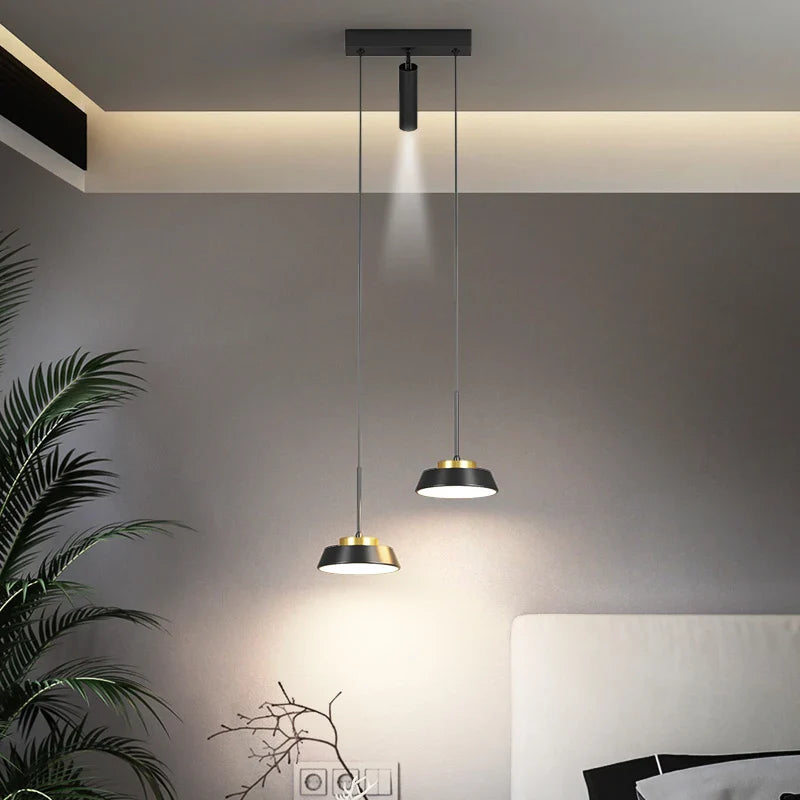 Minimalist luxury bedside pendant light modern small chandelier