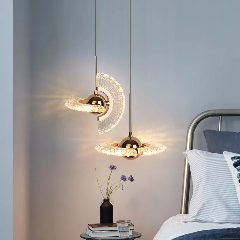 UFO design chandelier for modern bedroom decor