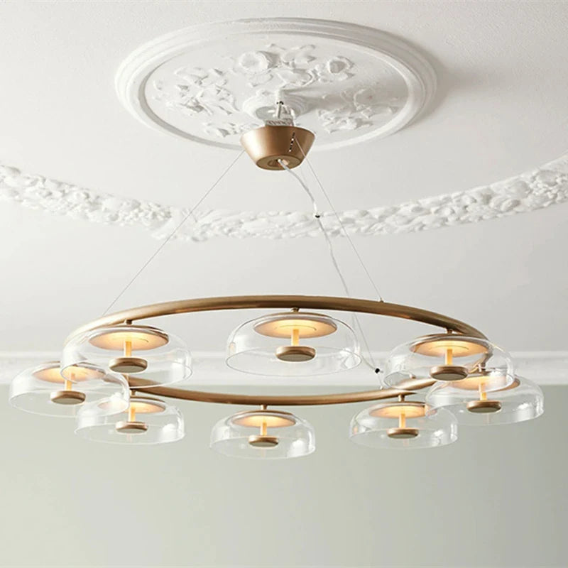 Elegant modern Scandinavian copper pendant light