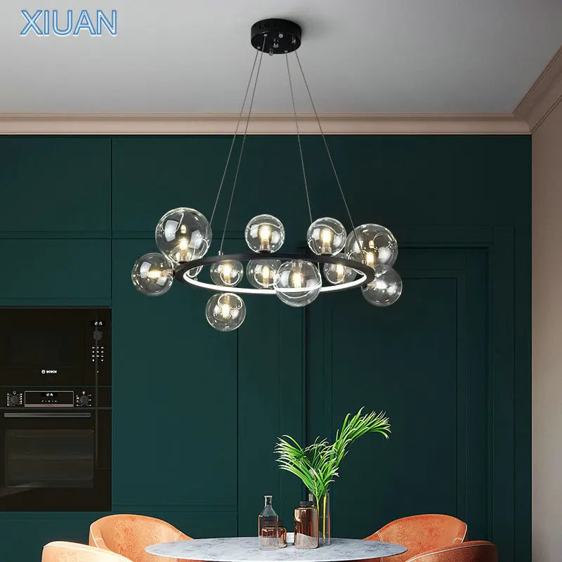 Elegant Contemporary Glass Chandelier