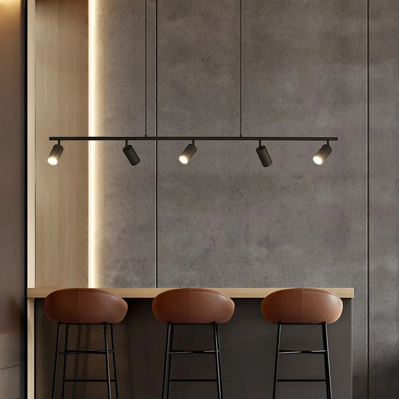 Long industrial retro pendant light