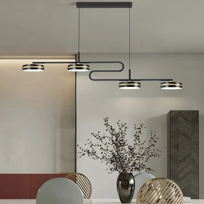 Sleek Modern Luminous Designer Chandelier