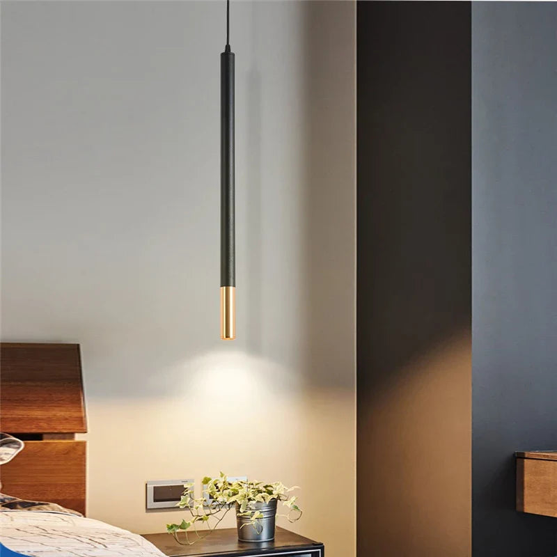 LED hanging bedside lamp unique chandelier interior decoration