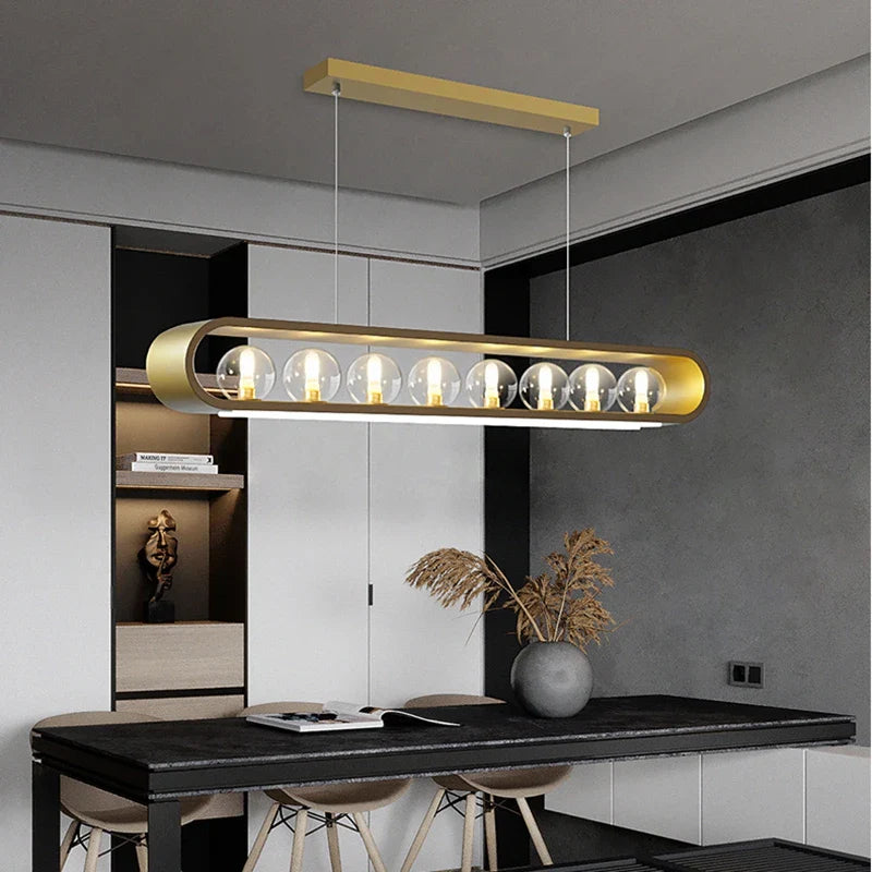 Elegant modular glass chandelier