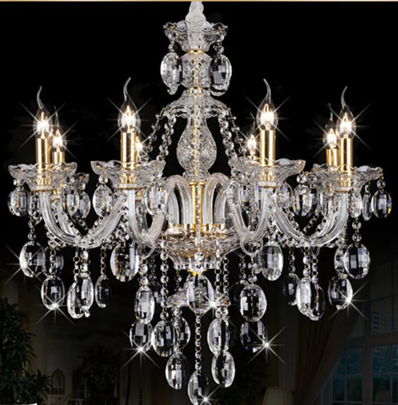 Modern crystal chandelier with elegant design light
