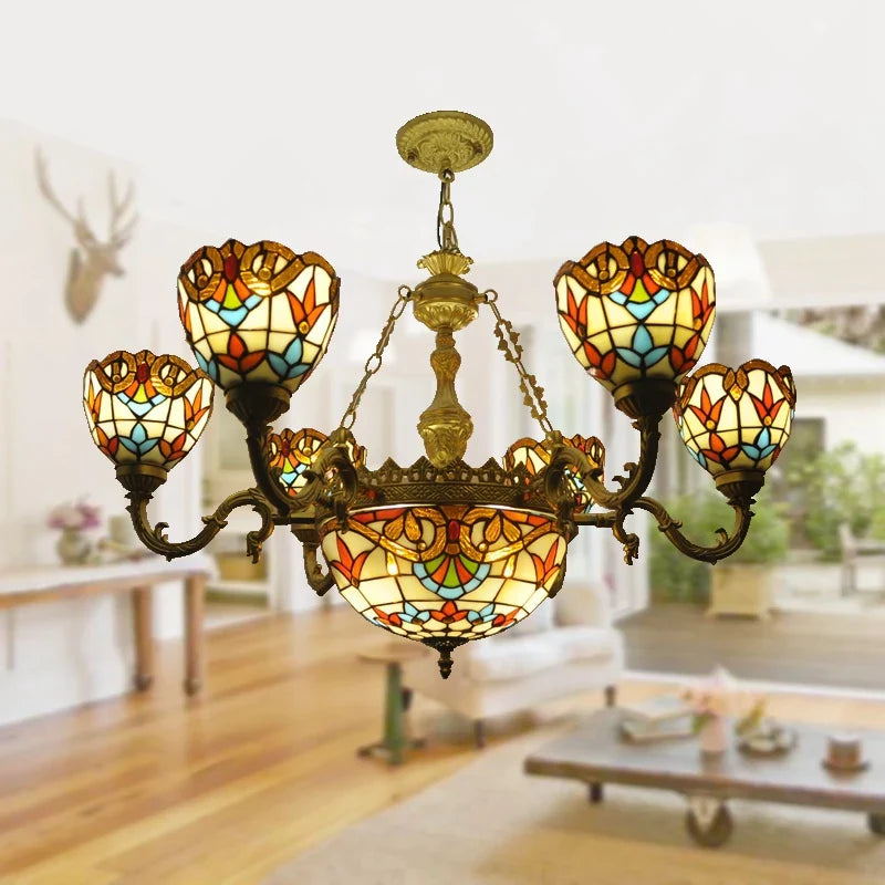 Modern Nordic design glass chandelier for home decoration