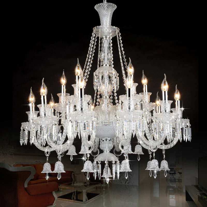 Modern Elegant Crystal Pendant Chandelier