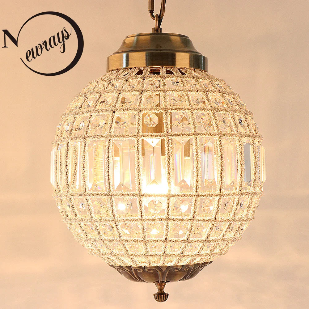 Modern retro luminous crystal chandelier
