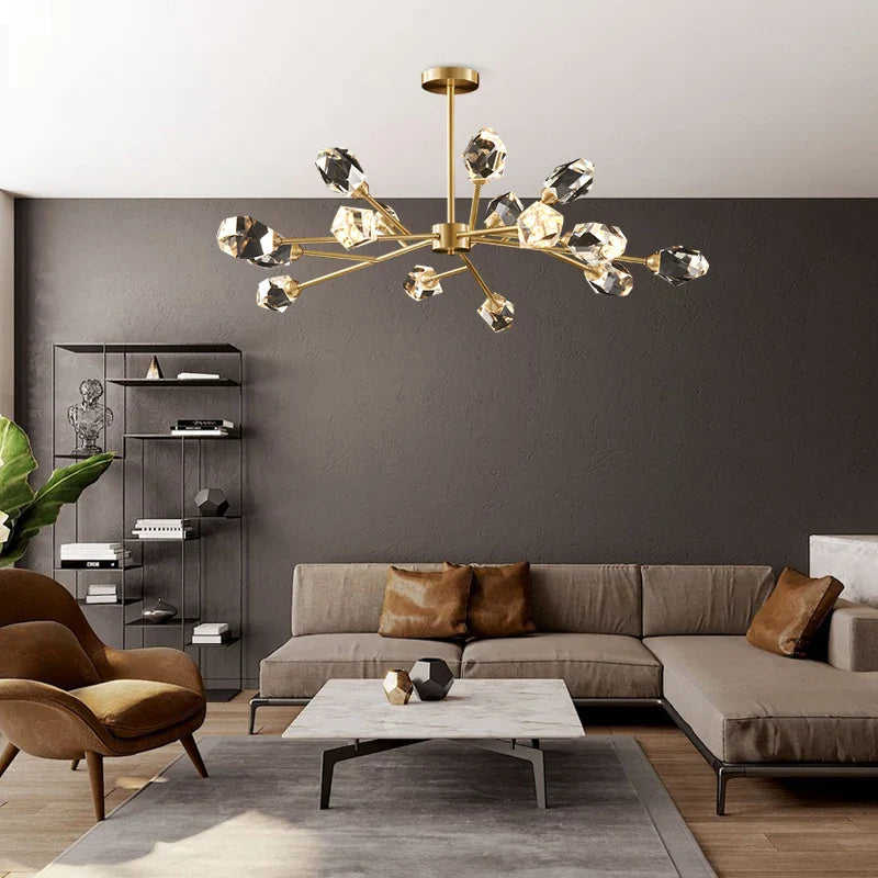Modern crystal chandelier for elegant and luxurious interior decor