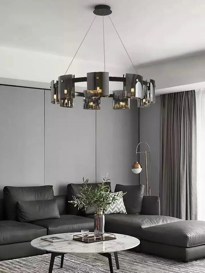 Nordic Simple Luxury Modern Glass LED Chandelier