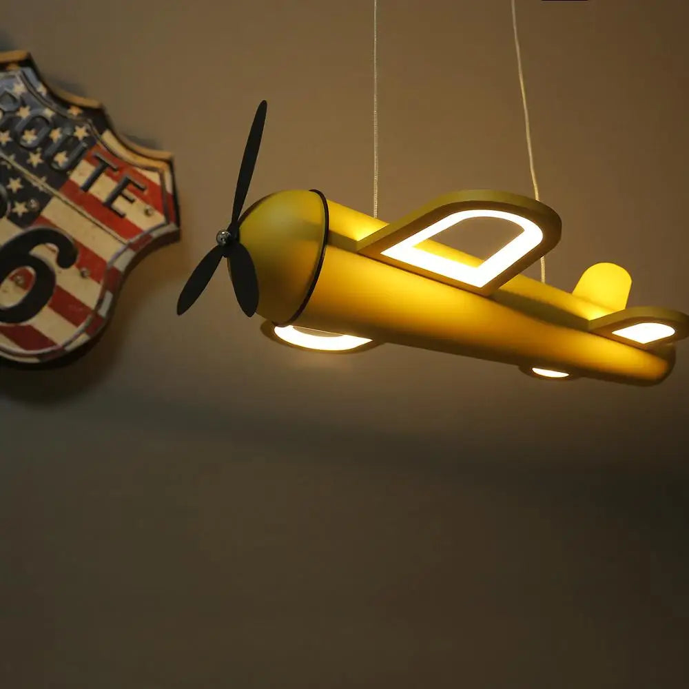 Modern Airplane Chandelier for Children's Bedroom Lighting Decoration